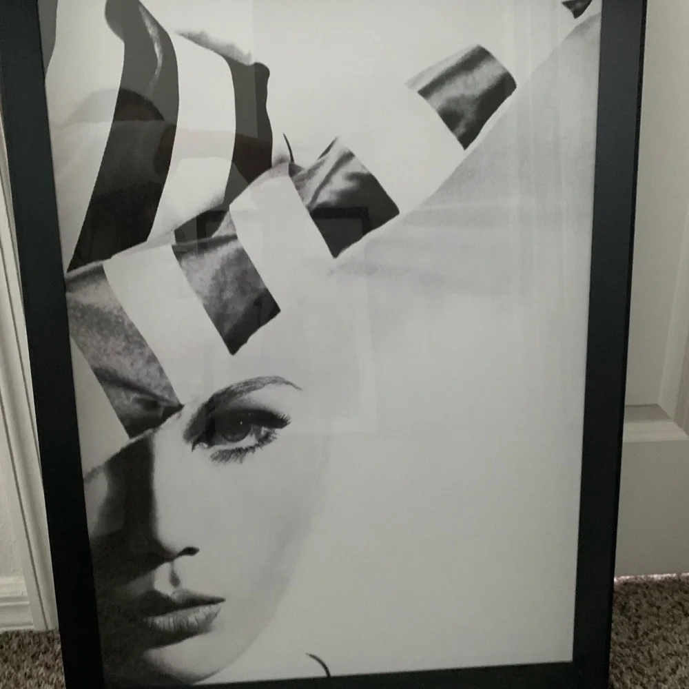 Elegant Black and White Fashion Art Print